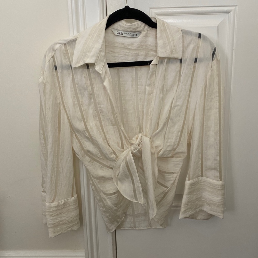 Zara tie top